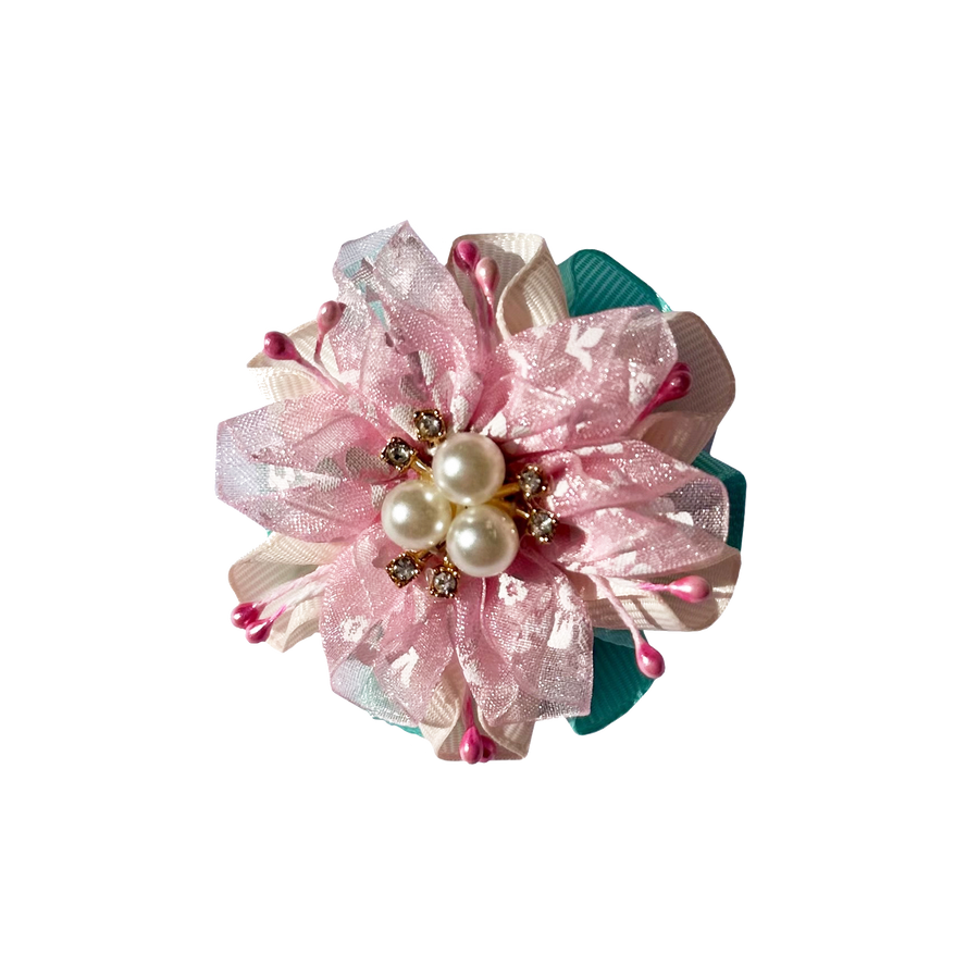 Elegant Pearl Blossom Bow