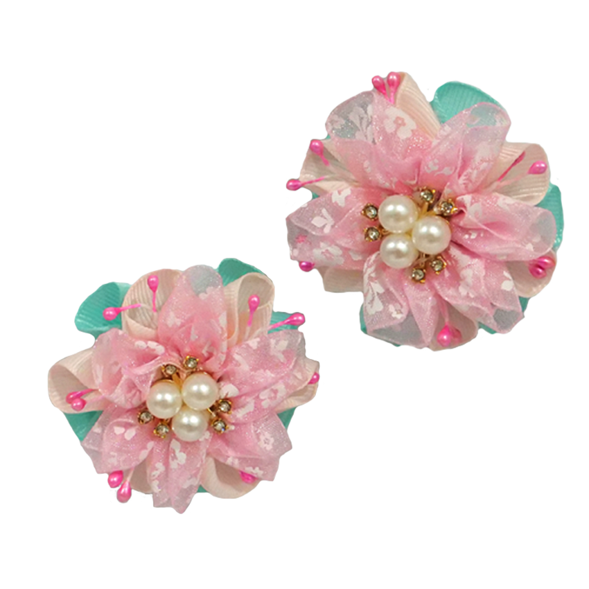 Elegant Pearl Blossom Bow