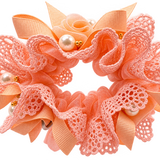 Elegant Floral Lace Hair Scrunchie