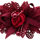 Elegant Floral Lace Hair Scrunchie