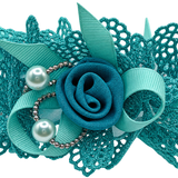 Elegant Floral Lace Hair Scrunchie